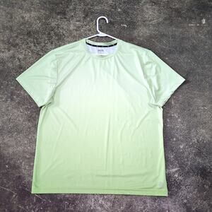 Zelos Workout Shirt Mens L Green Active Gym Stretch Lightweight Athletic Tee